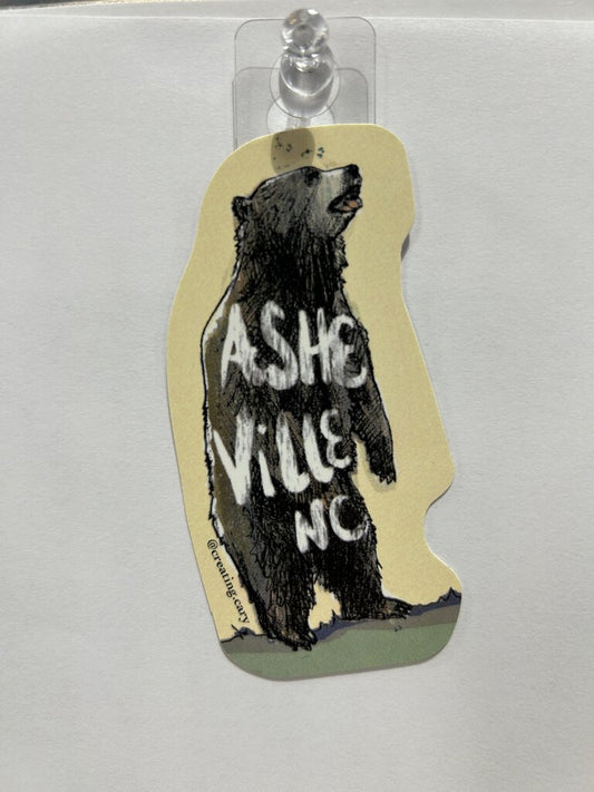 Gingerly Designs AVL Roaring Bear, Yellow Sticker