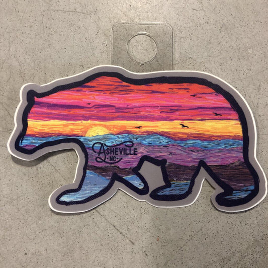 Menottees Sunset Bear (Stickers)