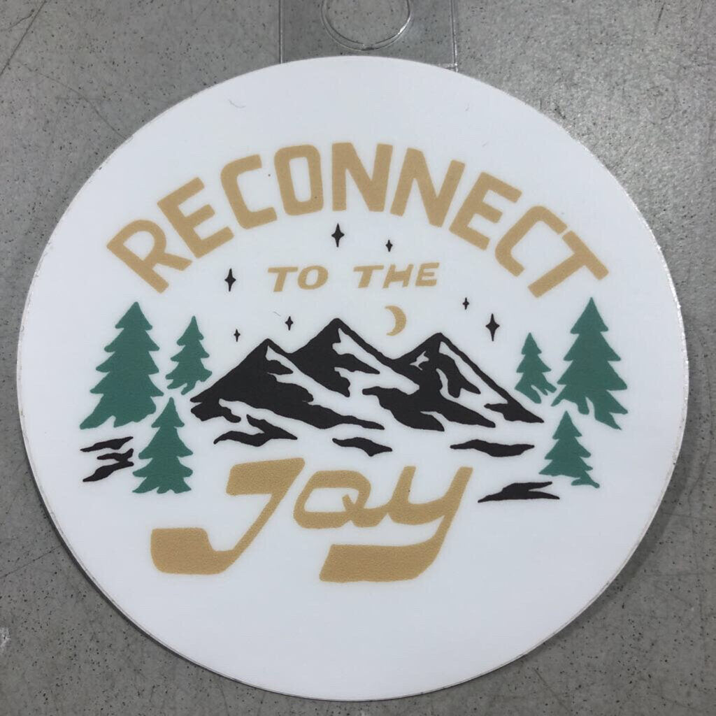 Menottees Reconnect to the Joy, White (Stickers)