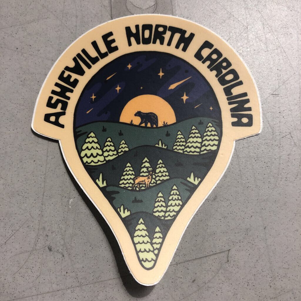 Menottees Asheville Waypoint Bear (Stickers)