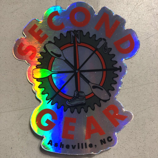 Second Gear Holographic Sticker