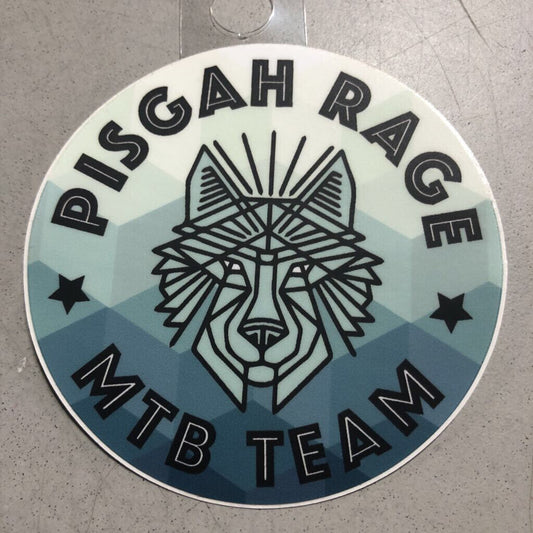 Pisgah Rage MTB Team Charity Sticker, Wolf