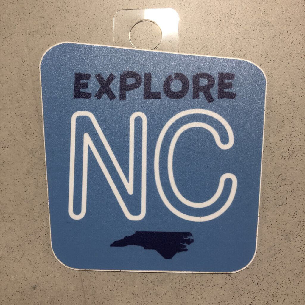 Explore NC Sticker, Blue