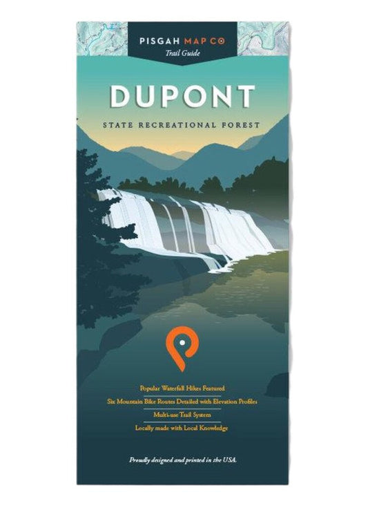 Pisgah Map Company Dupont State Forest Map