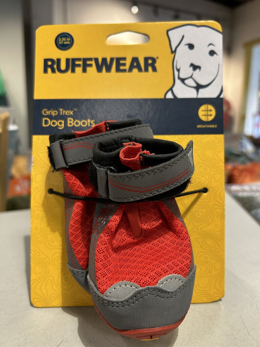 Ruffwear Grip Tex Dog Boots, Red Sumac