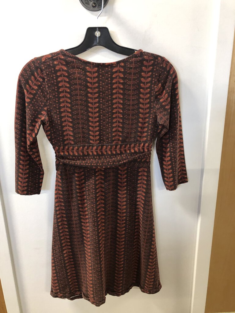 Patagonia Dress, Black/ Red Leafs, Women's XS