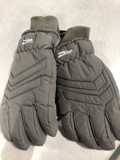 Zero Ski Gloves, Grey, Men's M