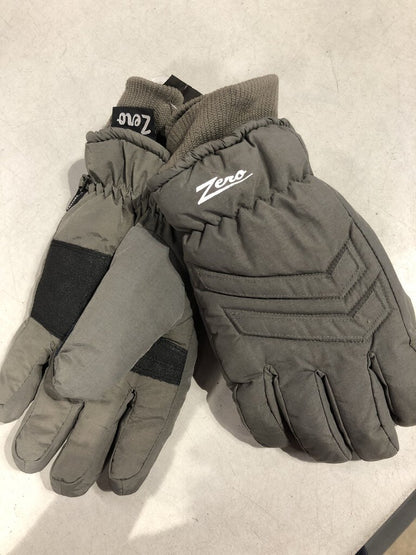 Zero Ski Gloves, Grey, Men's M