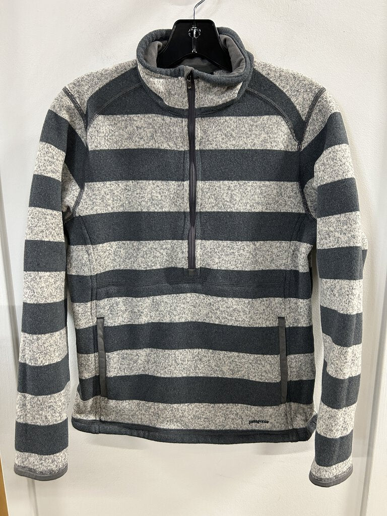 Patagonia Better Sweater Marsupial, Grey Stripe, Women's M