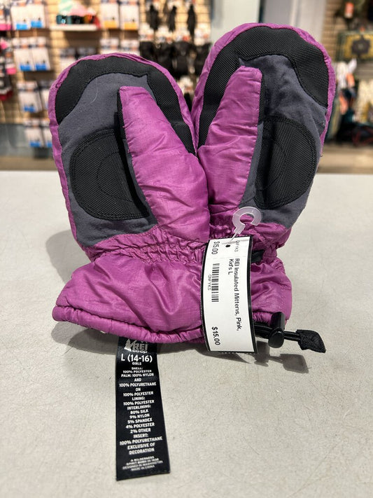 REI Insulated Mittens, Pink, Kid's L