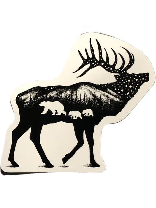 Sticker Art The Elk Sticker