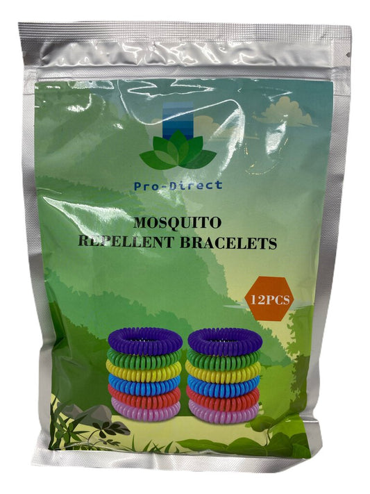 Pro-Direct Mosquito Repellent Bracelets, Multi-color,12 Pack