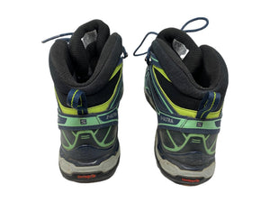 Salomon X-Ultra Hiking Boots, Grey/Green, Womens 9.5