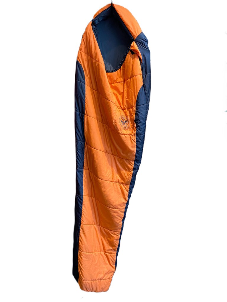 BSA Summer Weight Sleeping Bag, Orange/Black