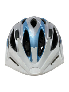 Bike Helmet, Blue/Silver, XL